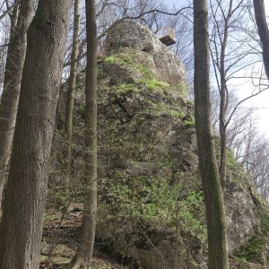 Jiří a Iveta na vrcholu Raškův kámen (30.3.2024 11:38)