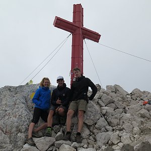 David Dav na vrcholu Großer Priel (25.8.2019 13:35)