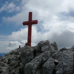 Vladimír Grančay na vrcholu Großer Priel (29.7.2023 10:47)