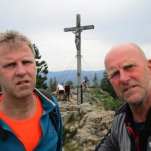 Michal Kříž na vrcholu Roklan / Großer Rachel (23.7.2022 12:25)