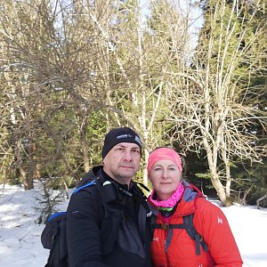 Dana + jirka na vrcholu Sulov (20.3.2022 9:56)