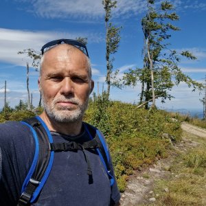 Rastislav Biarinec na vrcholu Złomisty Wierch S1 (8.8.2025 14:03)