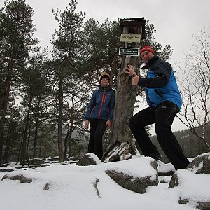 Michal Kříž na vrcholu Čertova stěna (28.12.2019 11:08)