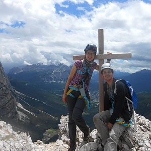 Pavla Lžičařová na vrcholu Punta Fiames (1.7.2017 18:52)