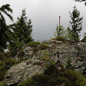 Bouřka na vrcholu Vlčí hřeben - S vrchol (29.5.2019 12:07)