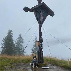 Martin Malý na vrcholu Hochkeil (8.8.2022 11:15)