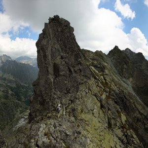 marko na vrcholu Zadná Bašta (2.8.2012)
