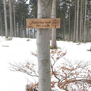 Jakub Kotzot na vrcholu Kalužný (4.3.2023 16:08)