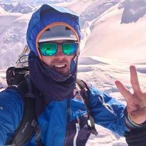 Jiří Králík na vrcholu Grande Bosse (3.8.2025 9:28)