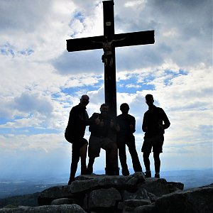Michal Kříž na vrcholu Luzný / Lusen (31.7.2022 16:39)