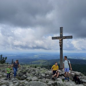 Tomáš Kupsa na vrcholu Luzný / Lusen (22.7.2023 11:00)