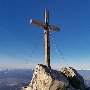 Šárka na vrcholu Predné Solisko (5.4.2023 7:28)