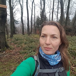 Marcela Kubíčková na vrcholu Kamenárka (21.11.2021 13:50)