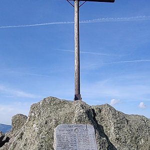 Martin Suchopár na vrcholu Kleiner Osser (20.5.2023 8:59)
