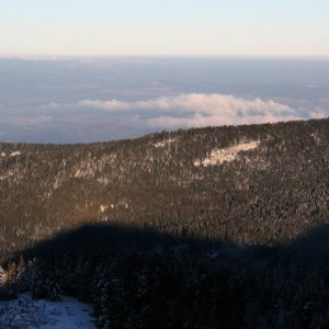 Bouřka na vrcholu Kleiner Osser (9.1.2024 9:04)
