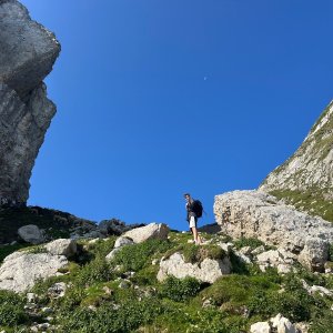 akam na vrcholu Monte Traunig / Travnik (16.8.2025)