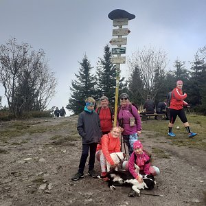 Marcela Pitříková na vrcholu Smrk (8.10.2022 13:37)
