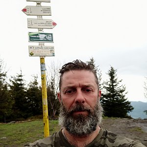 Daniel Hlavac na vrcholu Smrk (8.5.2022 13:30)
