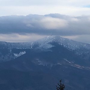 Vít Gruner na vrcholu Stanovec (3.1.2021 13:31)