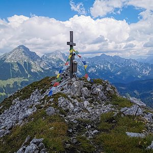 Jiří Králík na vrcholu Frauenmauer (25.7.2020 13:45)