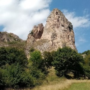 Jiřina na vrcholu Červenokamenské bradlo (26.8.2023)