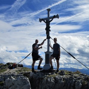 Michal Kříž na vrcholu Dürrenstein (1.9.2023 14:24)
