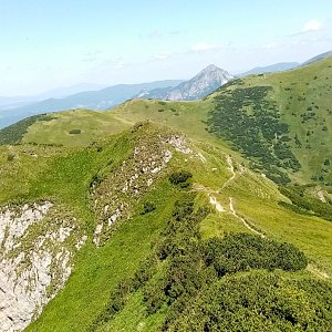 Jiřina na vrcholu Prostredná veža Malého Kriváňa (15.7.2023)