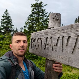 Jiří Králík na vrcholu Postawna (10.6.2025 20:12)