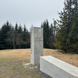 Marcel Gaj na vrcholu Javorový vrch (1.3.2024 13:52)