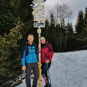 wewisek na vrcholu Javorový vrch (2.1.2021 13:38)