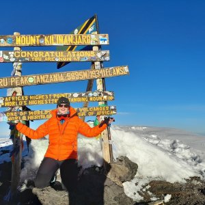 Marcell na vrcholu Kilimandžáro - Uhuru (27.1.2024 6:40)