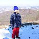 Bohumír Michal na vrcholu Červený kámen (12.3.2022 11:54)