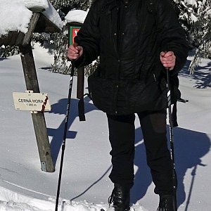 Daniel Ledl na vrcholu Černá hora (12.2.2022 14:18)