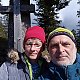Ivana a Petr Kadovi na vrcholu Šorštýn (10.4.2022 14:10)