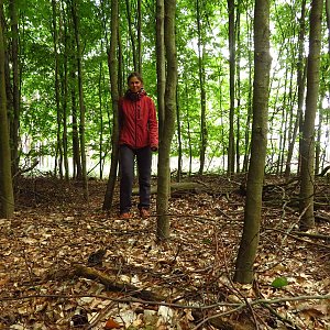 Iveta Válová na vrcholu Kamenný vrch (17.5.2023)