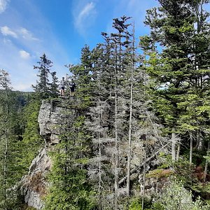 Bodik na vrcholu Sokolí skály (3.9.2022 12:30)