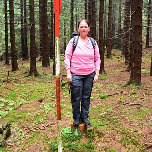 Veronika Trančíková na vrcholu Osikový vrch (31.7.2022 11:30)