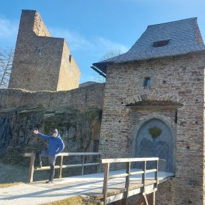 Mykas na vrcholu Velhartice (3.2.2025 12:15)