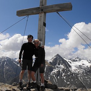 Jana a Pavel Kasaničovi na vrcholu Wildes Mannle (20.7.2013 0:00)