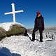 Iveta Válová na vrcholu Holubník (31.1.2021 15:10)