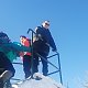 Daniel Ledl na vrcholu Sněžné věžičky (12.2.2022 13:10)
