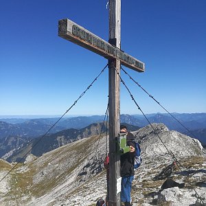 Martin Malý na vrcholu Mittagskogel (21.9.2019 12:42)