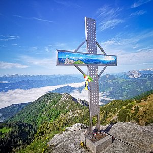 Jiří Králík na vrcholu Admonter Warte (5.6.2022 8:43)