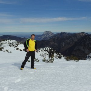 Divočák na vrcholu Langwand (3.3.2024 11:40)
