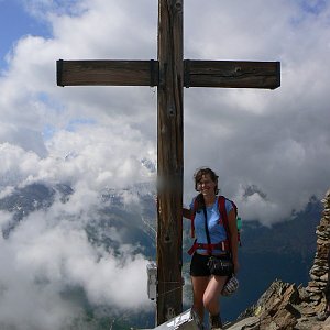 Iveta Válová na vrcholu Jegihorn (5.8.2014 11:47)