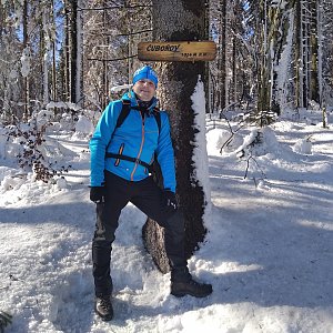 Vítězslav Vrána na vrcholu Čuboňov (20.2.2021 10:59)