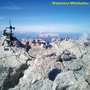 Martin na vrcholu Watzmann (16.8.2020 12:00)