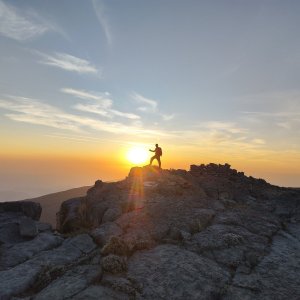 michalzhor na vrcholu Jebel Jais (13.1.2024 23:43)