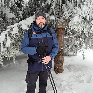 Jiří Gryz na vrcholu Malá Stolová (28.1.2023 9:17)
