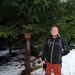 Michal Krčmář na vrcholu Malá Stolová (23.1.2021 10:33)